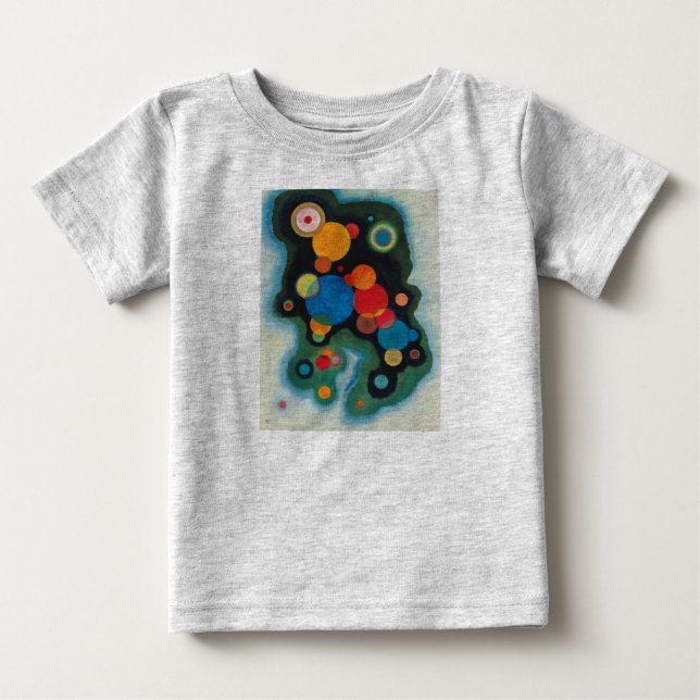 Camiseta De Bebé Kandinsky Impulso Profundo Aceite abstracto en lie (Anverso)