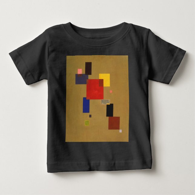 Camiseta De Bebé Kandinsky Trece Rectángulos Resumen Pintura (Anverso)