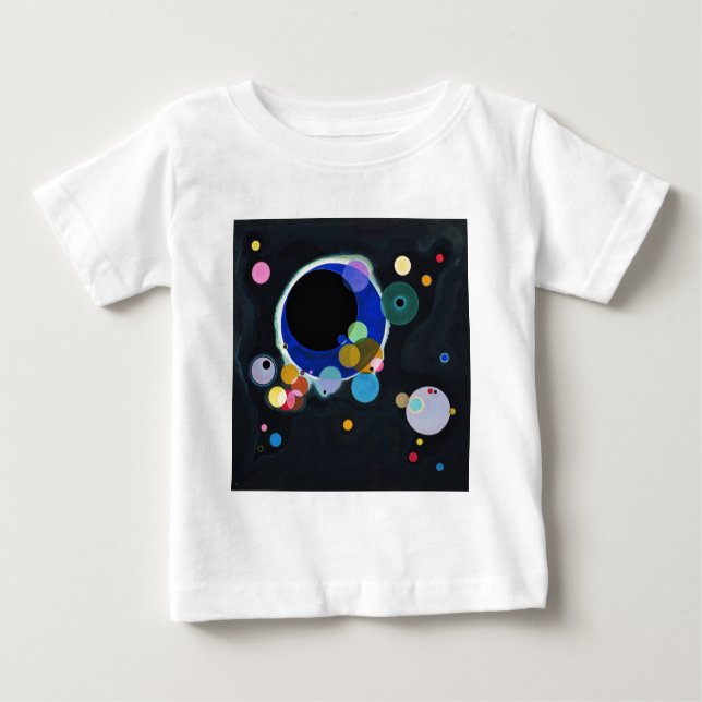 Camiseta De Bebé Kandinsky Varios Círculos Artísticos (Anverso)