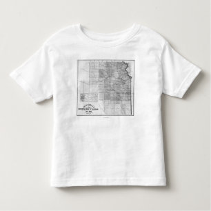 Camiseta De Bebé KansasPanoramic MapKansas