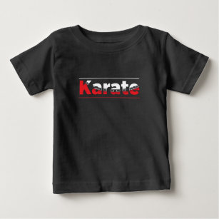 Camiseta De Bebé Karate Martial Arts Red