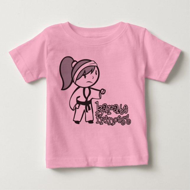 Camiseta De Bebé Karate Princess (Anverso)
