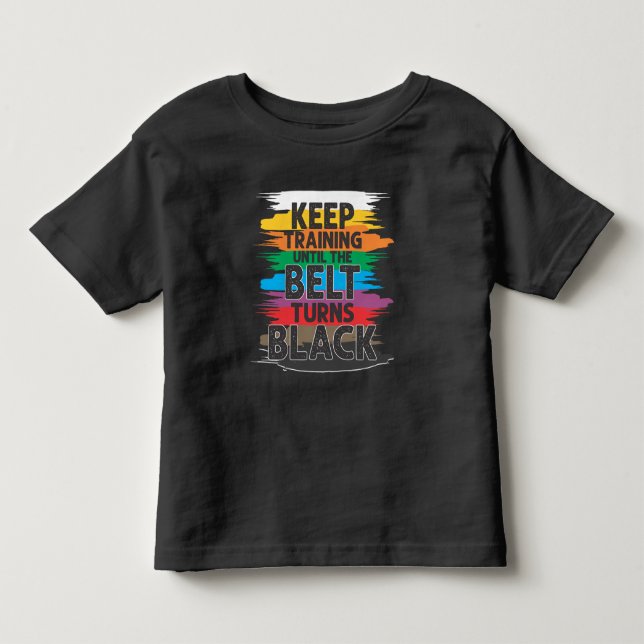 Camiseta De Bebé Karate TaeKwonDo de entrenamiento de arte marcial  (Anverso)
