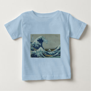 Camiseta De Bebé Katsushika Hokusai: La Gran Ola en Kanagawa