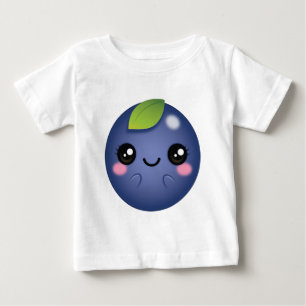 Camiseta De Bebé Kawaii Arándano