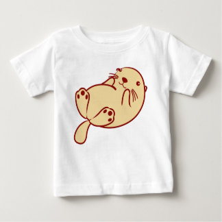 Camiseta De Bebé Kawaii Brown Sea Otter