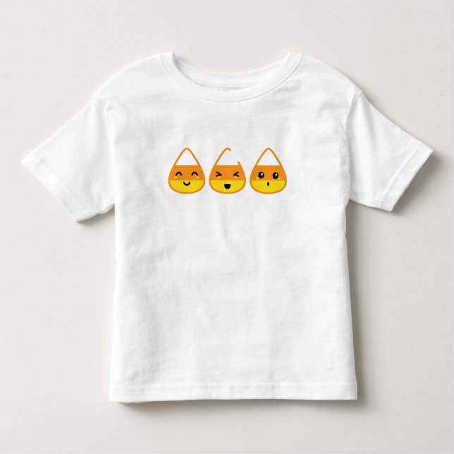 Camiseta De Bebé Kawaii Candy Corn Clothing (Anverso)