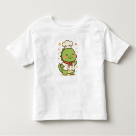 Camiseta De Bebé Kawaii Chef Dinosaur – Cute Dino Jobs