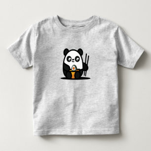 Camiseta De Bebé Kawaii Cute Sushi Panda