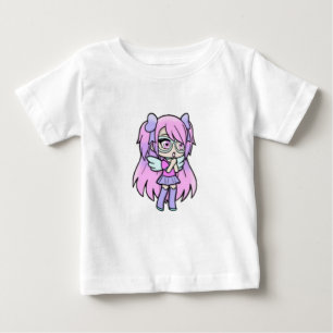Camiseta De Bebé kawaii, gacha, juego de gacha, lindo, amor