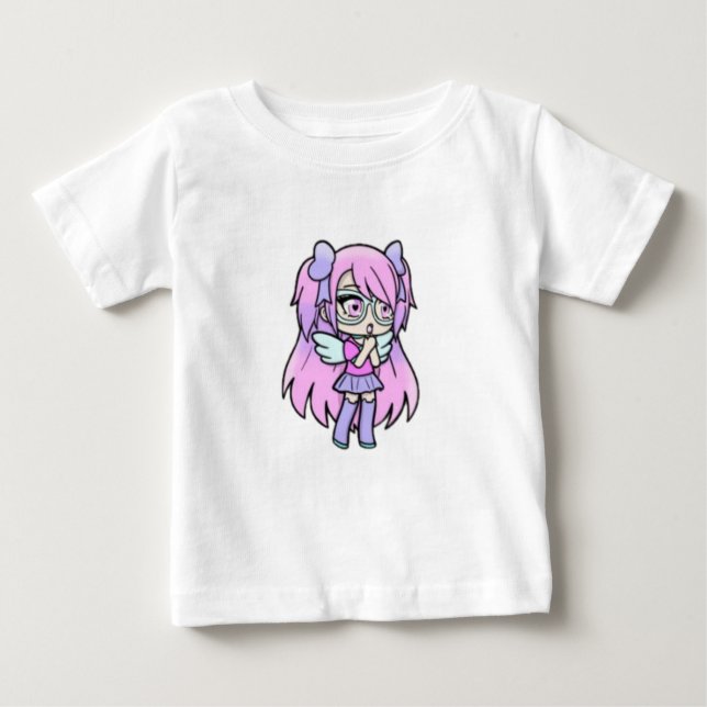 Camiseta De Bebé kawaii, gacha, juego de gacha, lindo, amor (Anverso)