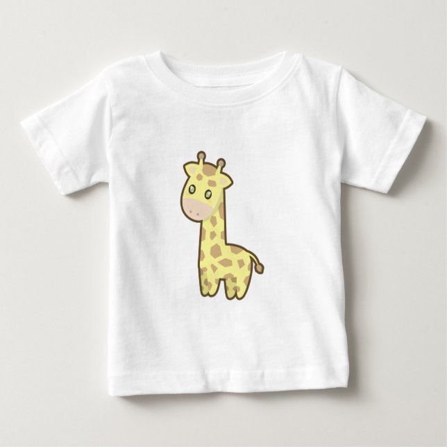 Camiseta De Bebé Kawaii Giraffe (Anverso)