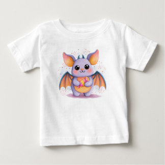 Camiseta De Bebé Kawaii Halloween Bat T-Shirt