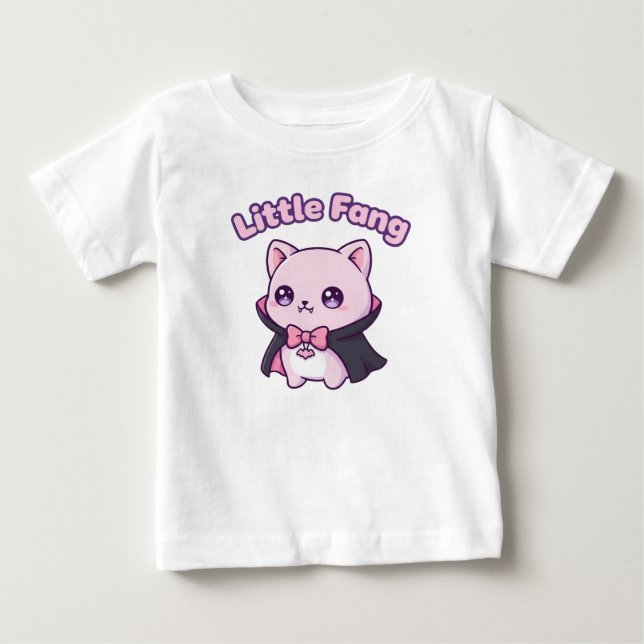 Camiseta De Bebé Kawaii Little Fang Baby T-Shirt (Anverso)