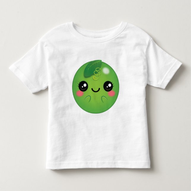 Camiseta De Bebé Kawaii Pea (Anverso)