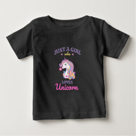 Camiseta De Bebé Kawaii Rainbow Unicornio mágico colorido
