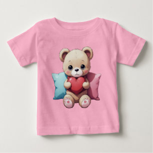 Camiseta De Bebé Kawaii Teddy Bear