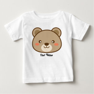 Camiseta De Bebé Kawaii Teddy Bear