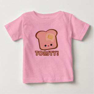 Camiseta De Bebé ¡Kawaii Toasty! Enredadera de la tostada