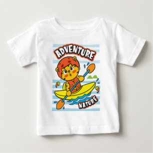 Camiseta De Bebé Kayak de tigre