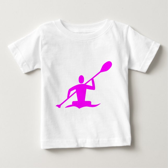 Camiseta De Bebé Kayak - Magenta (Anverso)