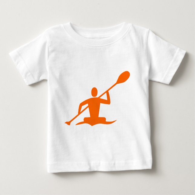 Camiseta De Bebé Kayak - Naranja (Anverso)