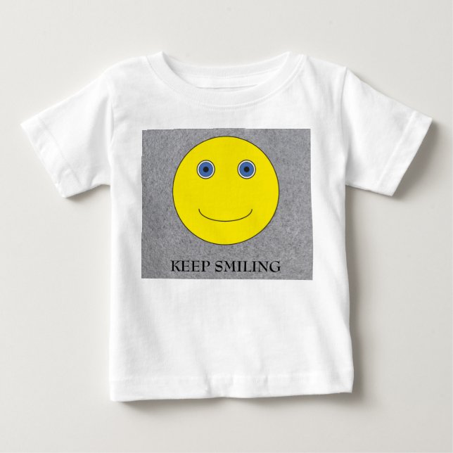 Camiseta De Bebé Keep Smiling (Anverso)