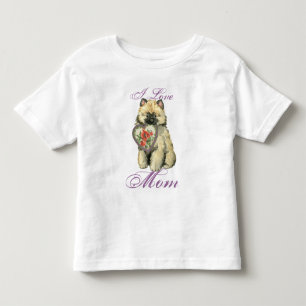 Camiseta De Bebé Keeshond Heart Mom