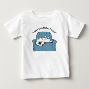 Camiseta De Bebé Keeshond "Raza No Deportiva"
