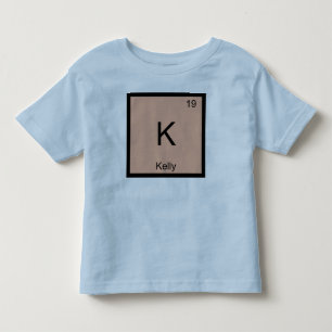 Camiseta De Bebé Kelly Nombre Elemento Químico Tabla Periódica
