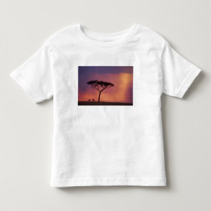 Camiseta De Bebé Kenia: Parque Nacional Masai Mara, Atardecer.