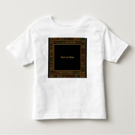 Camiseta De Bebé Kente de oro africano, Toddler T-Shirt