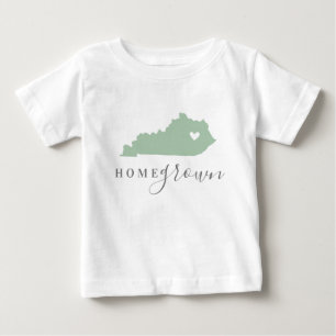 Camiseta De Bebé Kentucky Home Grown Mapa de estado de colores ed