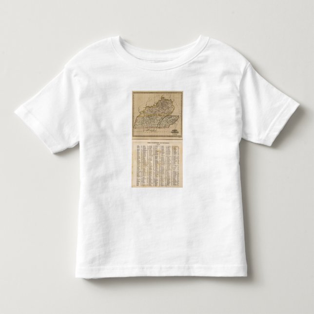 Camiseta De Bebé Kentucky, Tennessee 2 (Anverso)
