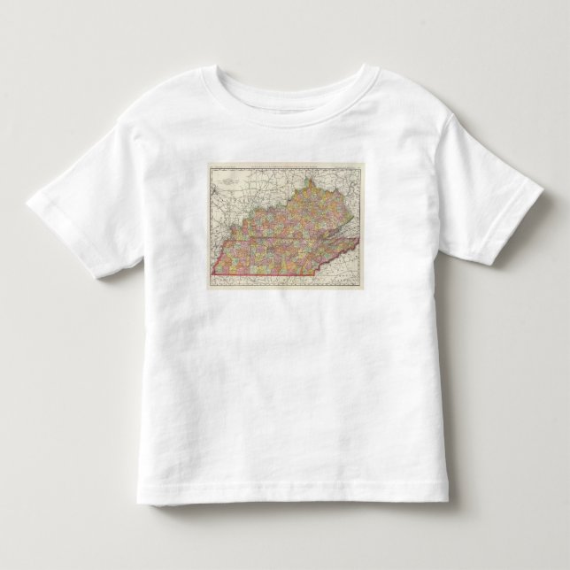 Camiseta De Bebé Kentucky y Tennessee 3 (Anverso)