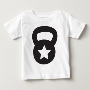 Camiseta De Bebé Kettlebell con una estrella vacía