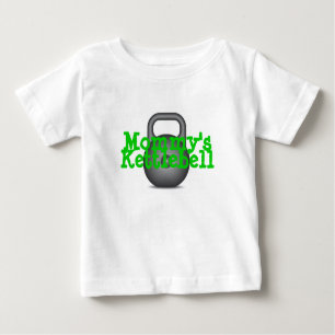 Camiseta De Bebé Kettlebell de la mamá