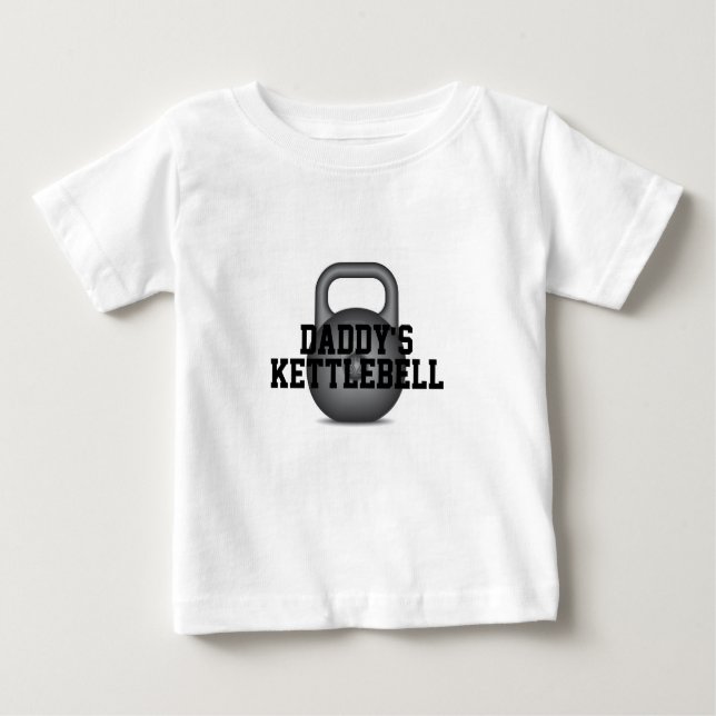 Camiseta De Bebé Kettlebell del papá (Anverso)