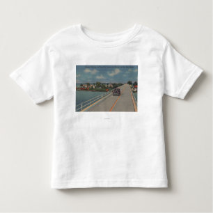 Camiseta De Bebé Key West, FL - carretera entre el continente y las