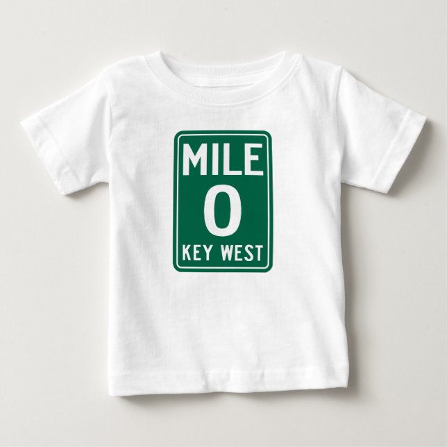 Camiseta De Bebé Key West Milla 0, Florida EE. UU. (Anverso)