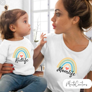 Camiseta De Bebé kidlife t-shirt to make a couple with mum