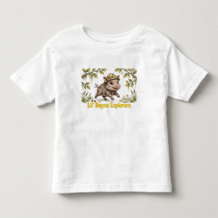 Camiseta De Bebé Kids Boar Halloween Tee Lil' Bayou Explorers