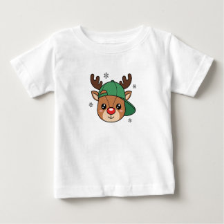 Camiseta De Bebé Kids Boy Cool Reindeer Personalized T-Shirt