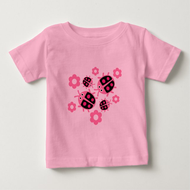 Camiseta De Bebé Kids Coccinellidae ladybug (Anverso)