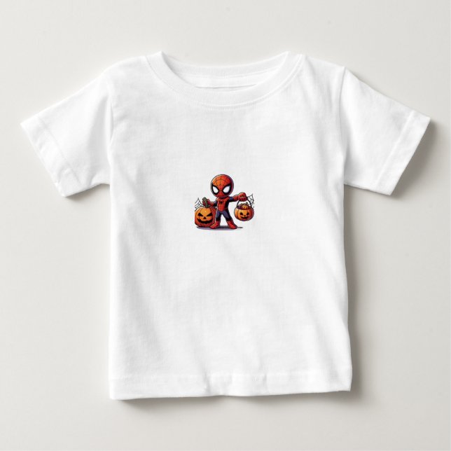 Camiseta De Bebé kids halloween t-shirt, spooky season , kids  (Anverso)