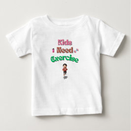 Camiseta De Bebé Kids Need Exercise