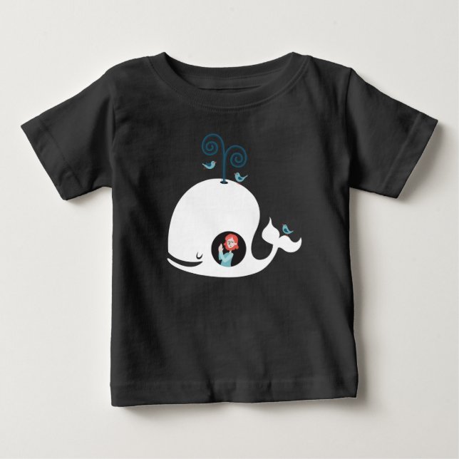 Camiseta De Bebé Kids Shirt Bible Story Jonah And The Whale Boy (Anverso)