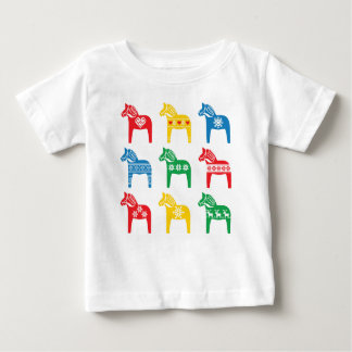CAMISETA DE BEBÉ KID'S T-SHIRT DALA HORSE CUSTOM NAME