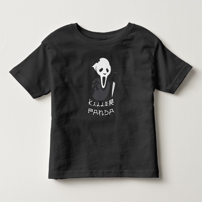 Camiseta De Bebé Killer Panda Bebe Niño Niña Halloween 2023 (Anverso)