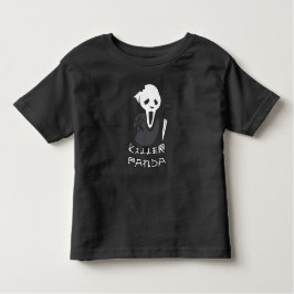 Camiseta De Bebé Killer Panda Cute Baby Niño Niña Halloween 2023